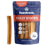 Pawstruck Palitos Bully de 7 pulgadas en bolsa de 1 libra, alimento natural para perros.