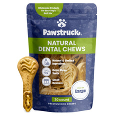 Pawstruck paquete dentales naturales para perros, ideal para aliento fresco