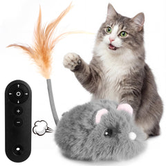 Pawthquake juguete interactivo para gatos con control remoto de 4 direcciones para casa.