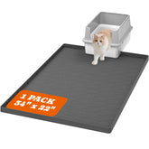 Pawtners Alfombra para arena de gato grande 34 x 22, captura la mayor parte de la arena.
