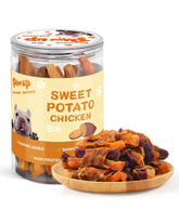 PAWUP pollo y batata, snack sabroso para perros activos y felices.