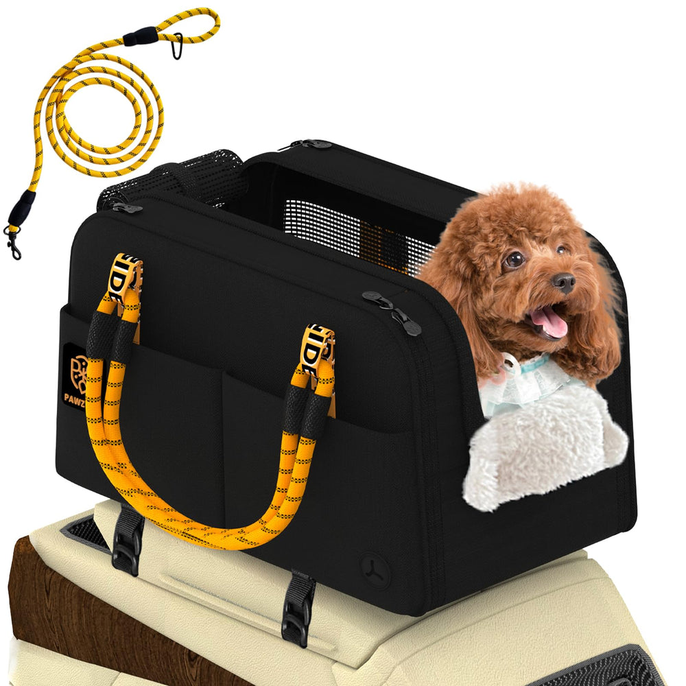 PAWZIDEA, asiento central consola para perro, vista frontal segura para viajes