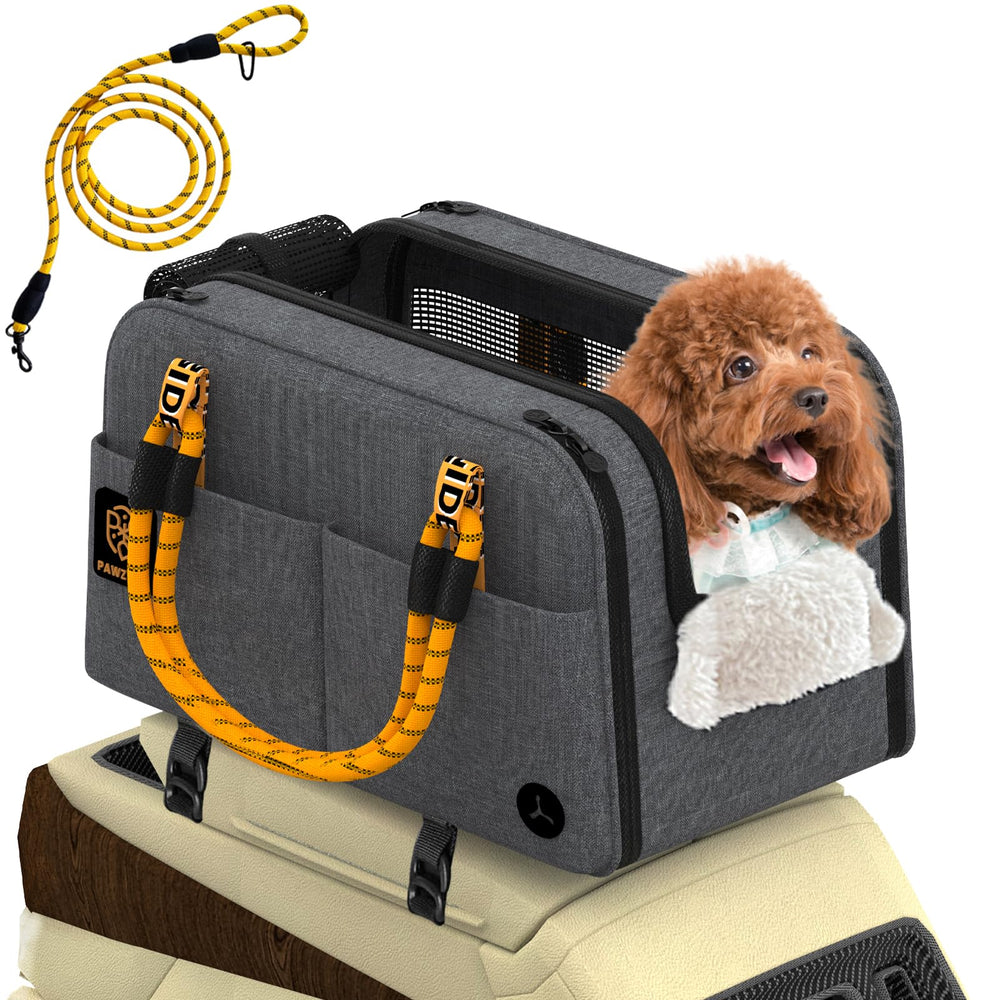 PAWZIDEA asiento consola para perro: visión frontal segura durante el viaje.