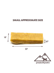 peaksnpaws queso yak del Himalaya, embalaje visible para confirmar la calidad.