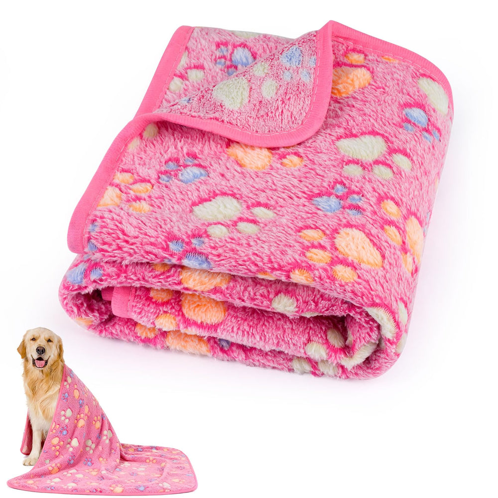 PEASUG manta para perros medianos en rosa, ideal para sofá y cama.