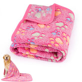 PEASUG manta para perros medianos en rosa, ideal para sofá y cama.