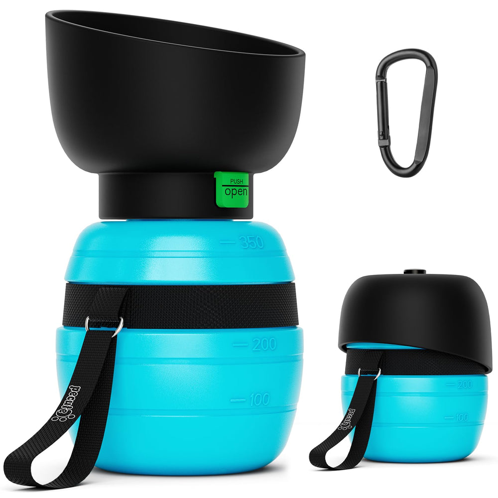 Pecute botella-agua portatil para perro, facilita la hidratación en paseos