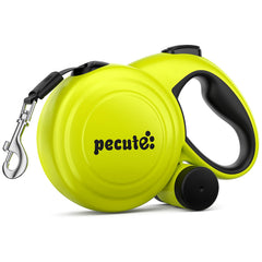 Pecute correa retractil para perros con control por botón, paseos seguros y cómodos.