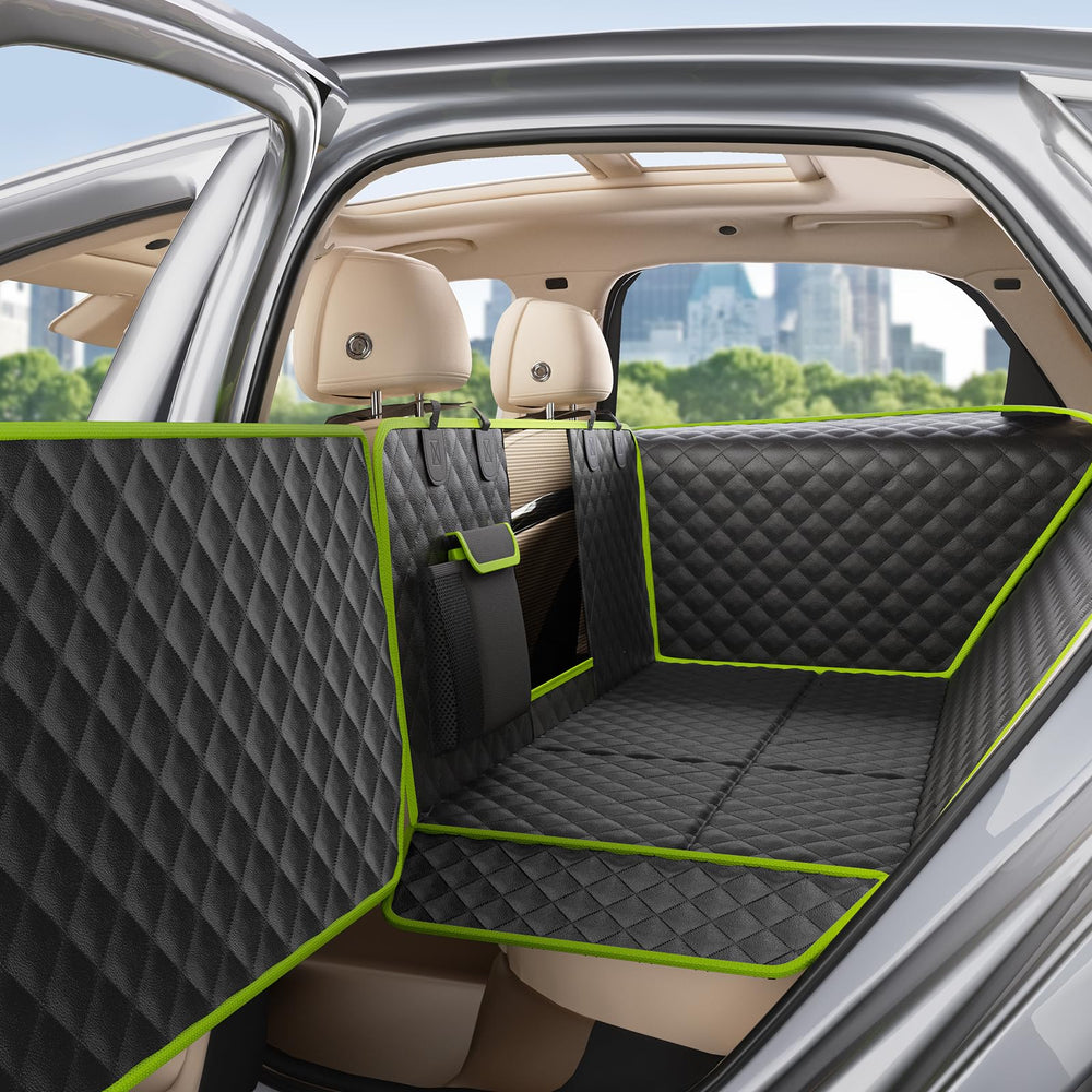 Funda Pecute para asiento trasero con fijación de ventana protege puertas.