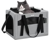 Portador de gatos Pecute con estructura de acero para viajes seguros