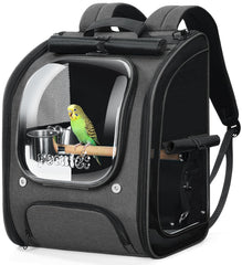 Pecute Mochila para aves con ventana transparente para observar fácilmente.