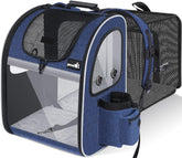Mochila Pecute para mascotas, vista frontal, comodidad durante el transporte de tu gato o perro pequeño