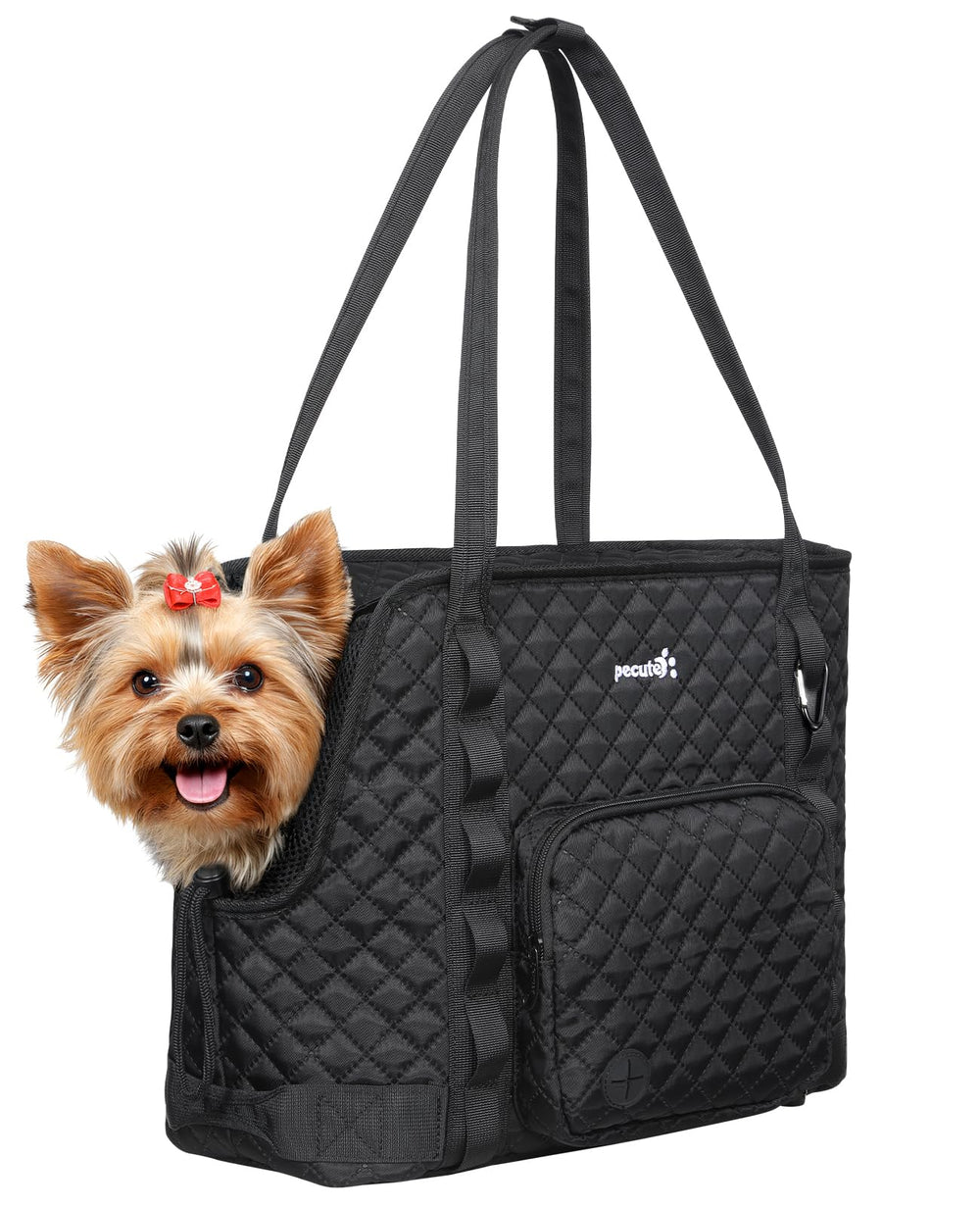 Portador de perro Pecute con dimensiones compactas para perros pequeños