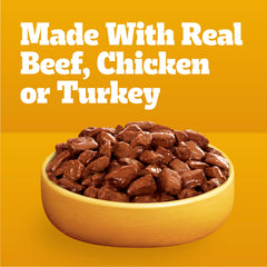 Pedigree con res y cerdo en salsa para comidas completas