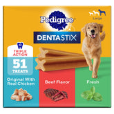 Pedigree Dentastix gran perro original: limpieza de placa durante la masticación.