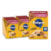 Pedigree Choice Cuts en salsa, empaque de bolsas fácil de servir.