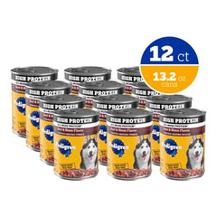 Pedigree lata para perro adulto, sirve como comida completa.