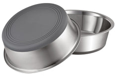 Bol Peggy11 anti-dérapant en acier inoxydable, capacité 2 tasses pour chien et chat.
