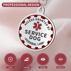 Etiqueta PEHADU de servicio, talla estandar 3,5 cm para collares.