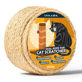 Pelzin cuerda sisal natural para poste rascador, duradera para uso diario.