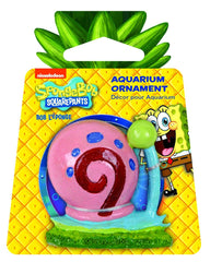 Gary mini ornamento de Penn-Plax para acuario con Bob Esponja, ideal para tanques pequeños.