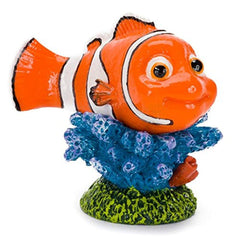 Penn-Plax Nemo en corales: adorno colorido para acuario pequeño.