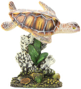 Penn-Plax tortuga marina en nado, decoración realista para acuario que mejora el ambiente.