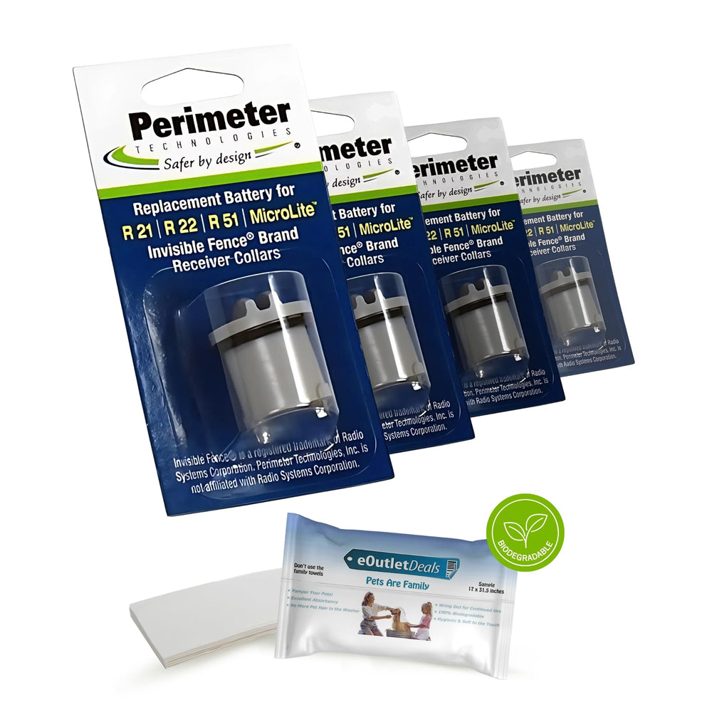 Batería Perimeter Technologies para collar de cerca invisible, reemplazo seguro