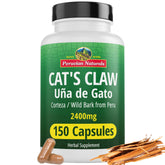 Peruvian Naturals Uña de Gato: cápsulas de 150 unidades para uso diario