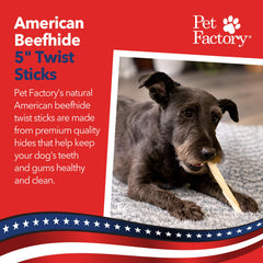 Pet Factory cuidado oral para perros: hueso dental natural para masticación diaria
