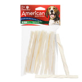 Pet Factory palitos torcidos de cuero crudo de res frente: masticable natural que satisface el impulso de masticar