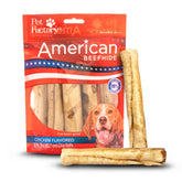 Pet Factory rollos-chip res 5 pulgadas en empaque, ideal para masticación responsable.