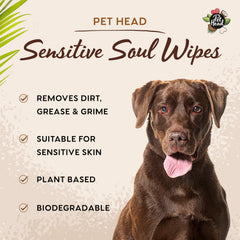 Aroma de coco de Pet Head Sensitive Soul para mascotas.
