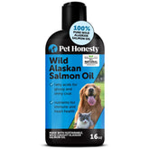 Pet Honesty Aceite de Salmón Wild Alaska en botella para uso diario y pelaje brillante.