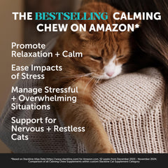 Pet Honesty ingrédients thiamine et L-thanine pour chat, soutien potentiel au stress.