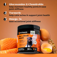 Pet Honesty Aceites de omega-3 para salud articular durante el juego.