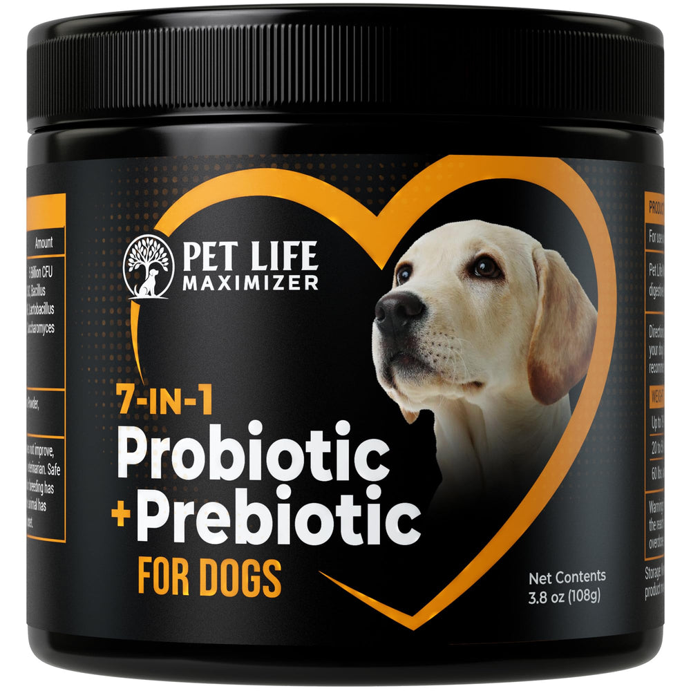 Pet Life Maximizer 7 en 1 probiótico para perros: polvo sobre la comida para digestión equilibrada