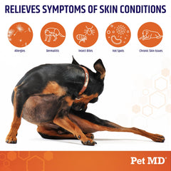 Pet MD pramoxina hidrocortisona spray: alivio inmediato del picor en zonas irritadas.