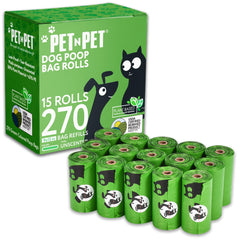Pet N Pet 270 sacs sur rouleau pour promenades propres et pratiques