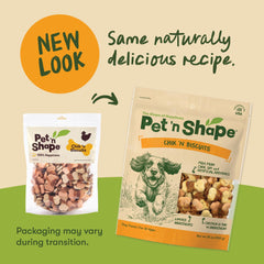 Pet 'n Shape Chik n Wrapped Biscuits: textura dual crujiente y blanda
