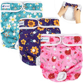 Pañales Pet Soft para perro, talla M, cintura 14-19, ajuste cómodo para uso diario.