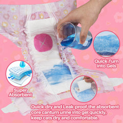 Pañales Pet Soft capa exterior transpirable para uso durante todas las estaciones.