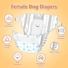 Pañales Pet Soft con diseño de patrones variados para cachorros