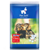 Pañales Pet Soft para perro talla XS con ajuste de cintura cómodo