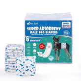 Pañales Pet Soft para perros macho con indicador de humedad para saber cuándo cambiar.