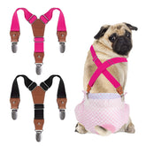 Pet Soft tirantes para perro: sujecion segura evita que el pañal se caiga.