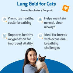 Botella Lung Gold de Pet Wellbeing 59ml para uso diario con sabor bacon