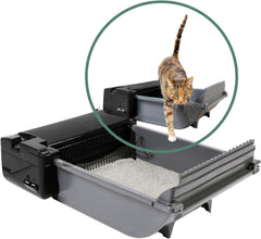 Pet Zone Semi, vista exterior con diseño compacto para ahorro de espacio.