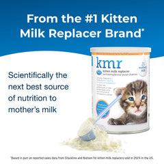 PetAg KMR fórmula nutritiva para gatitos: nutrientes clave cercano a la leche materna.