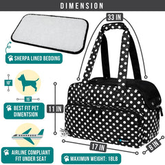 PetAmi Carrier: interior con manta sherpa para descanso cómodo.